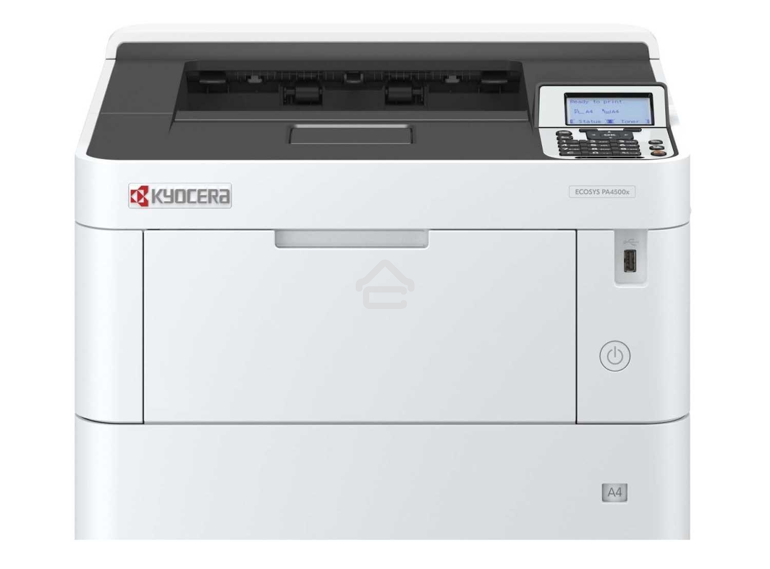 Принтер лазерный Kyocera Ecosys PA4500x (110C0Y3NL0), A4, ч/б, печ. до 45 стр/мин., 1200 x 1200 dpi, USB, RJ-45, Air Print, Mopria