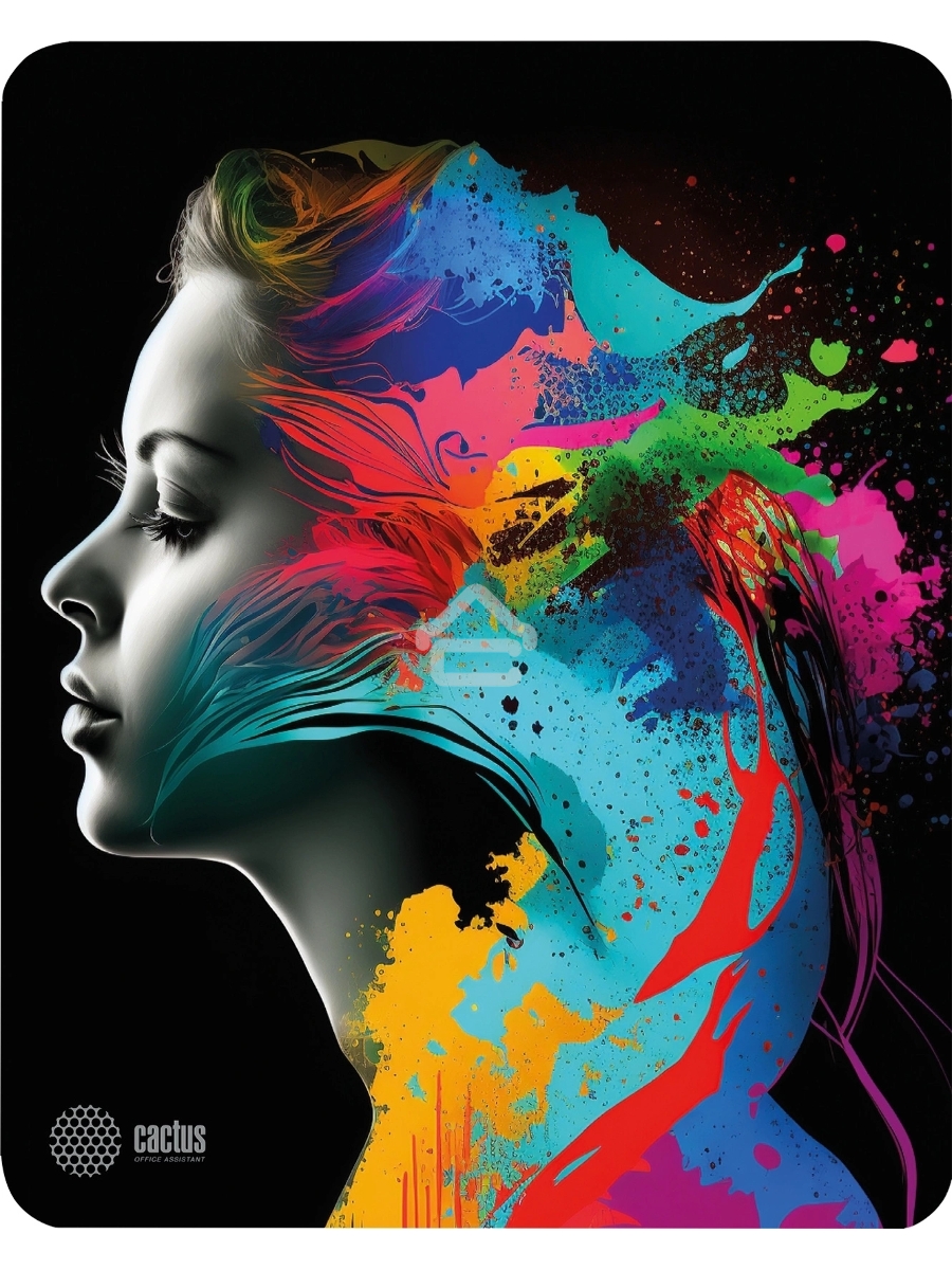 Коврик для мыши Cactus Color paint 300x250x3мм (CS-MPC-D08M)