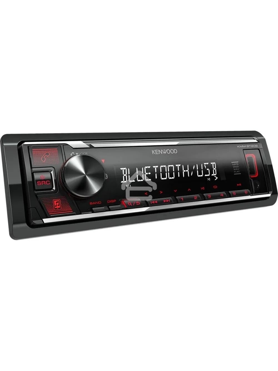 Автомагнитола Kenwood KMM-BT209 1DIN 4x50Вт v4.2 USB 2.0 AUX 1 RDS
