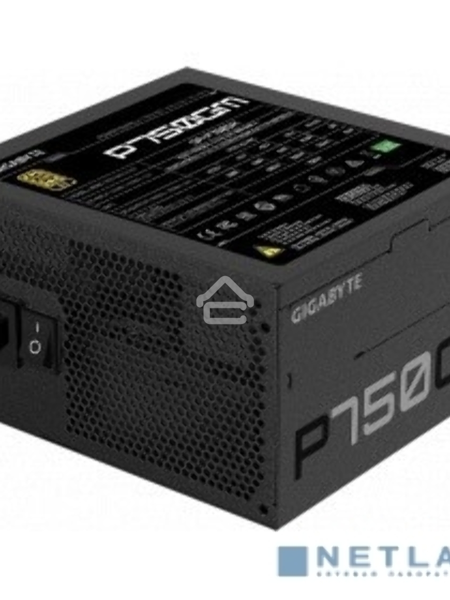 Блок питания Gigabyte P750GM (GP-P750GM) , 750Вт, 80 PLUS Gold, 120мм, модульный, черный