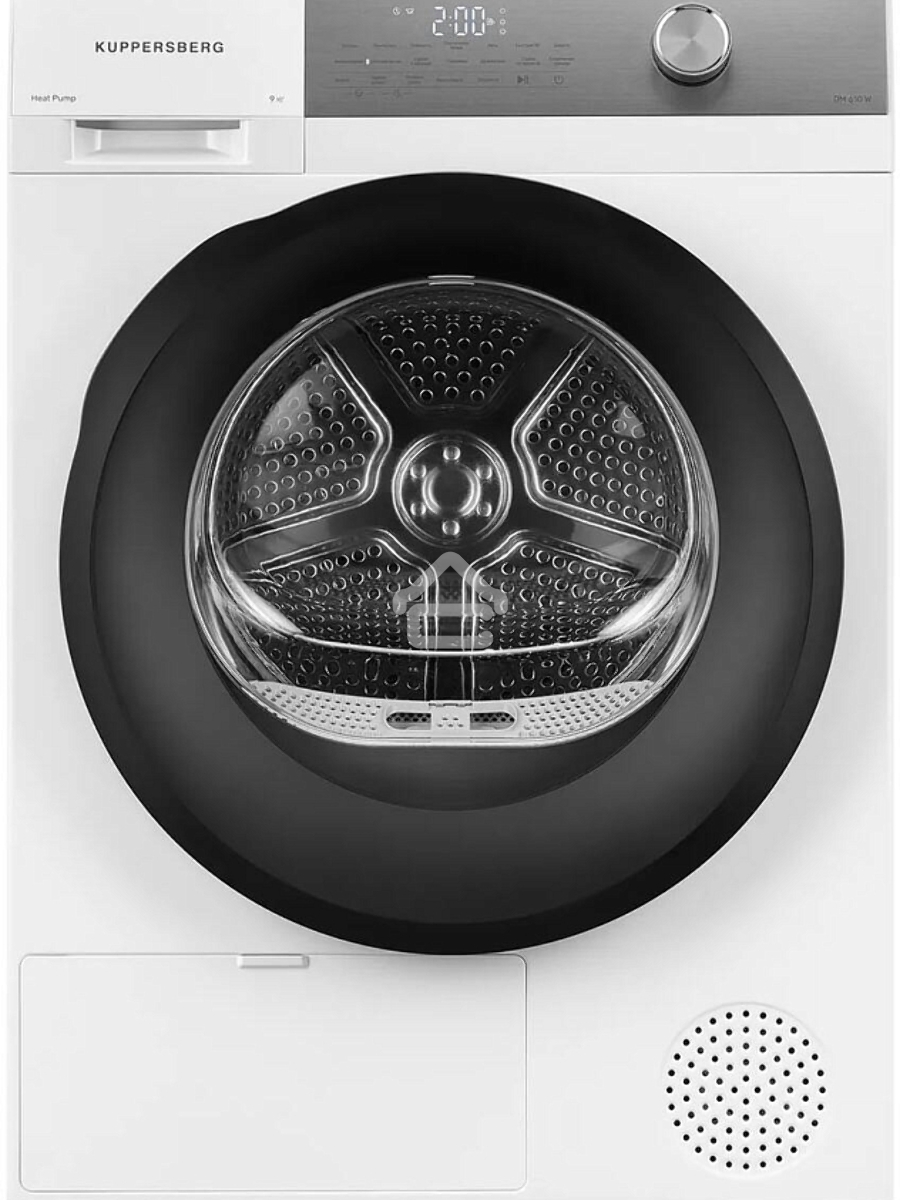 Сушильная машина Kuppersberg DM 610 W белый, 9 кг, сушка - тепловой насос, программ - 14, 59.5 x 85 x 68.5 см