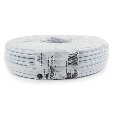 Кабель телефонный TC1000S-100m 4 жилы (4х6x0.1мм) плоский многожильный 100 м, белый