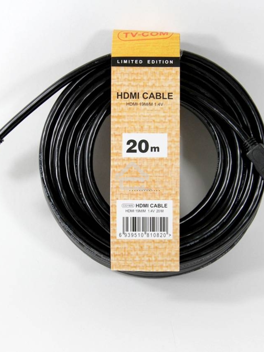 Кабель цифровой TV-COM HDMI19M to HDMI19M, V1.4+3D, 20m <CG150S-20M>