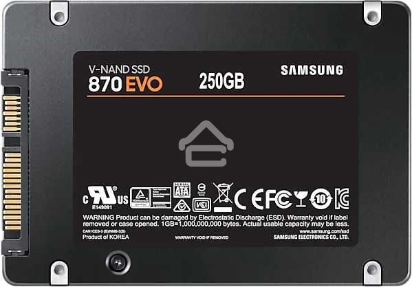 Накопитель SSD Samsung 870 EVO, 250Gb, SATA III, 2.5