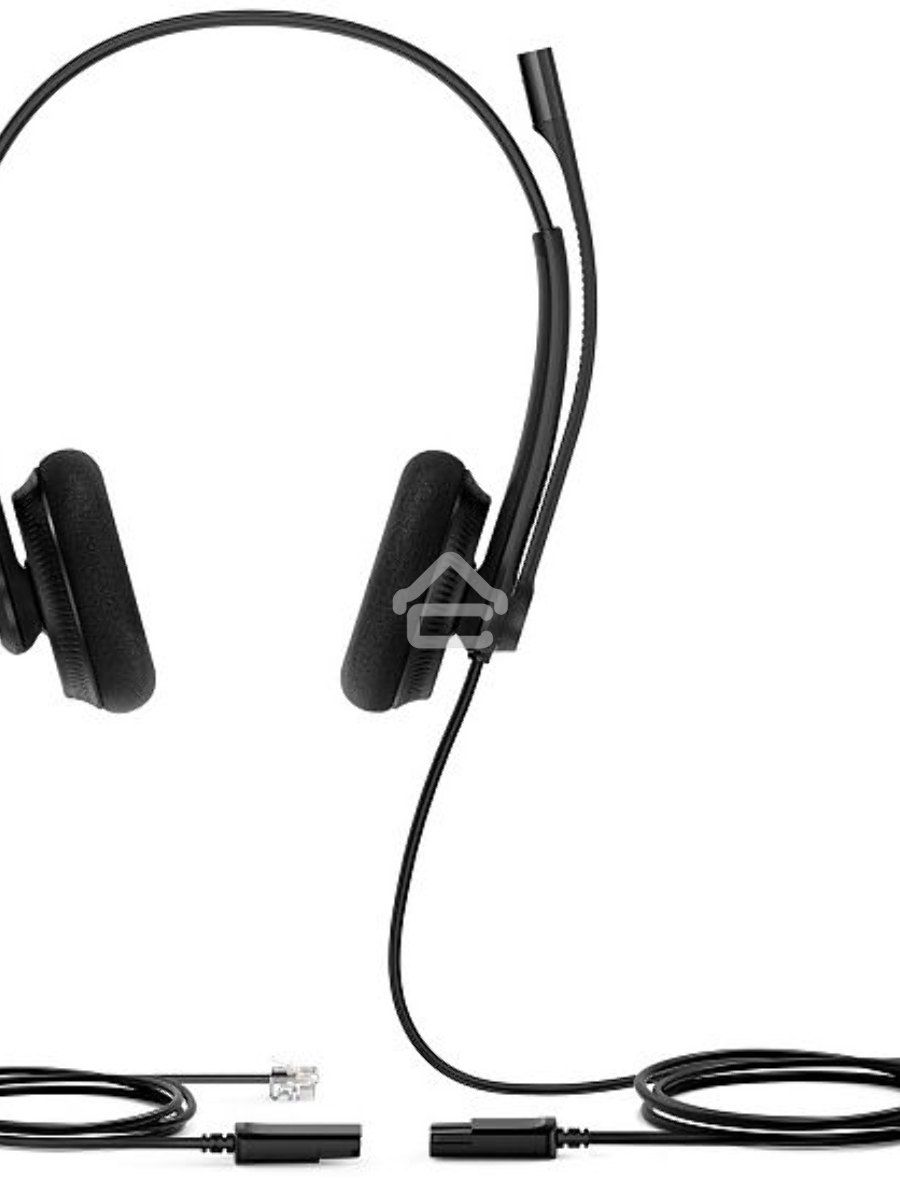 Гарнитура YEALINK YHS34 Lite Dual Дуо, Проводная, HD звук, QD, RJ9, шт