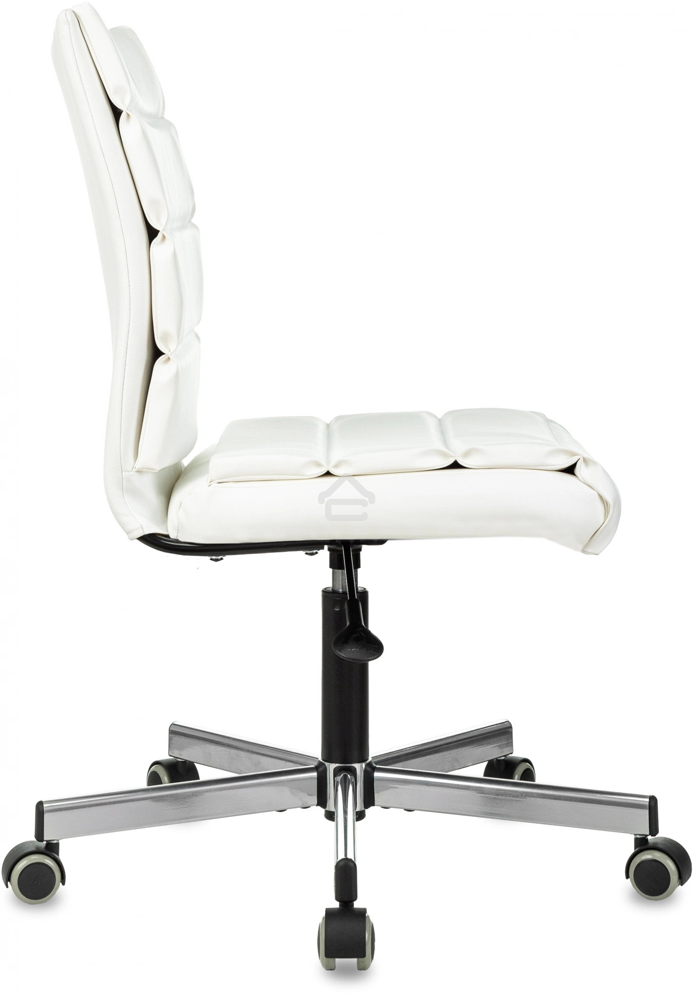 Кресло компьютерное Бюрократ CH-320M белый эко.кожа крестов. металл черный пластик черный