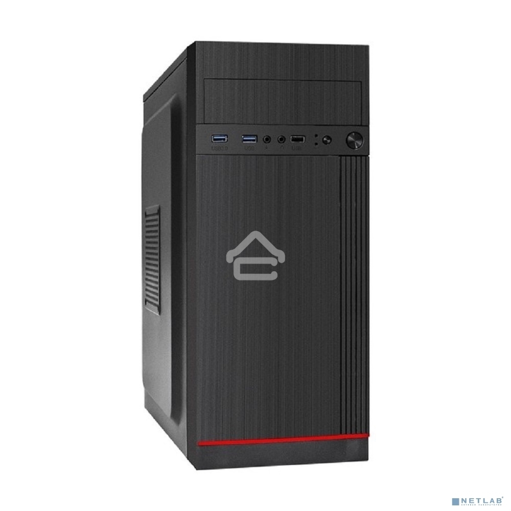 Компьютерный корпус Miditower ExeGate AA-442U2 (ATX, без БП, 1хUSB+2хUSB 3.0, аудио, черный)