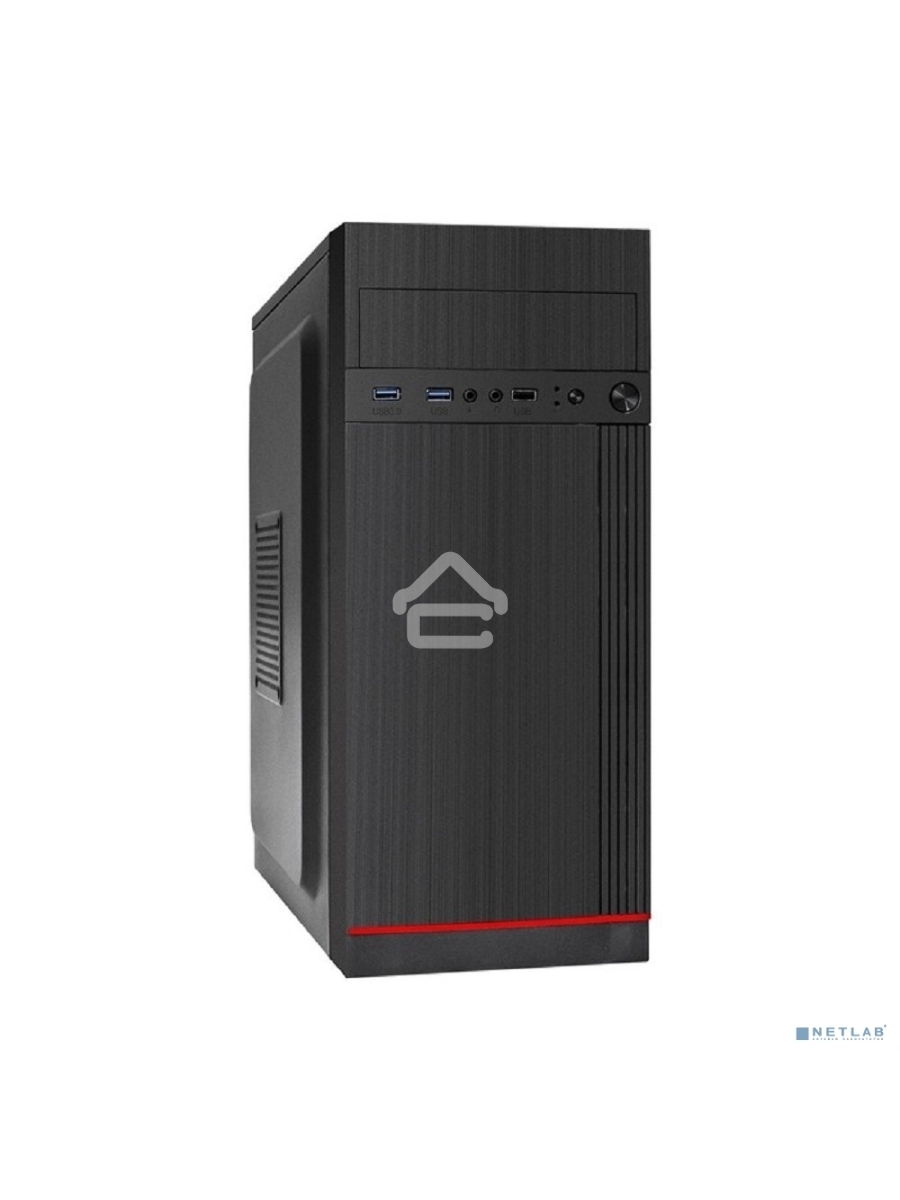 Компьютерный корпус Miditower ExeGate AA-442U2 (ATX, без БП, 1*USB+2*USB3.0, аудио, черный)