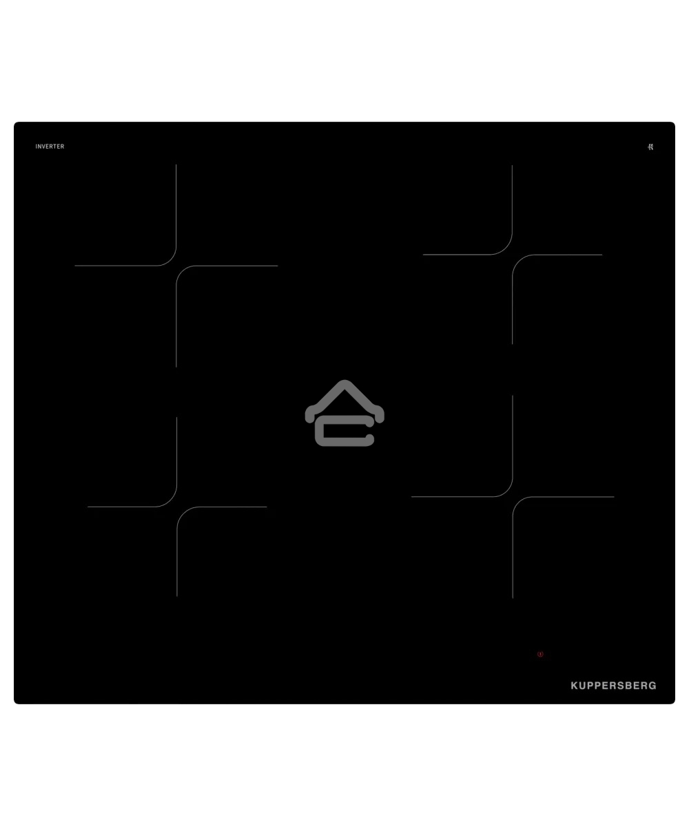 Варочная поверхность Kuppersberg ICI 605, индукционная, inverter, High-Tech, 60 см, пауза, таймер, блокировка панели управления, автоматическое отключение, бустер, 9 уровней мощности, прямые края, индикация остаточного тепла, сенсорное управление/invisibl