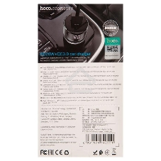 Автомобильная зарядка (от прикуривателя) HOCO Z42, PD20, QC3.0, один порт USB, один порт Type-C, серый