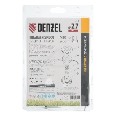 Катушка тримм. полуавтомат. гайка М10х1,25L; гайка М10х1L; гайка М8х1,25L Denzel
