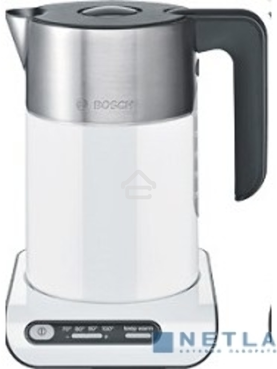 Чайник электрический Bosch TWK8611P 1.5л. 2400Вт белый/серебристый (корпус: нержавеющая сталь)