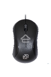 Мышь проводная Oklick 115S черный, 1200 dpi, USB, кнопки - 3