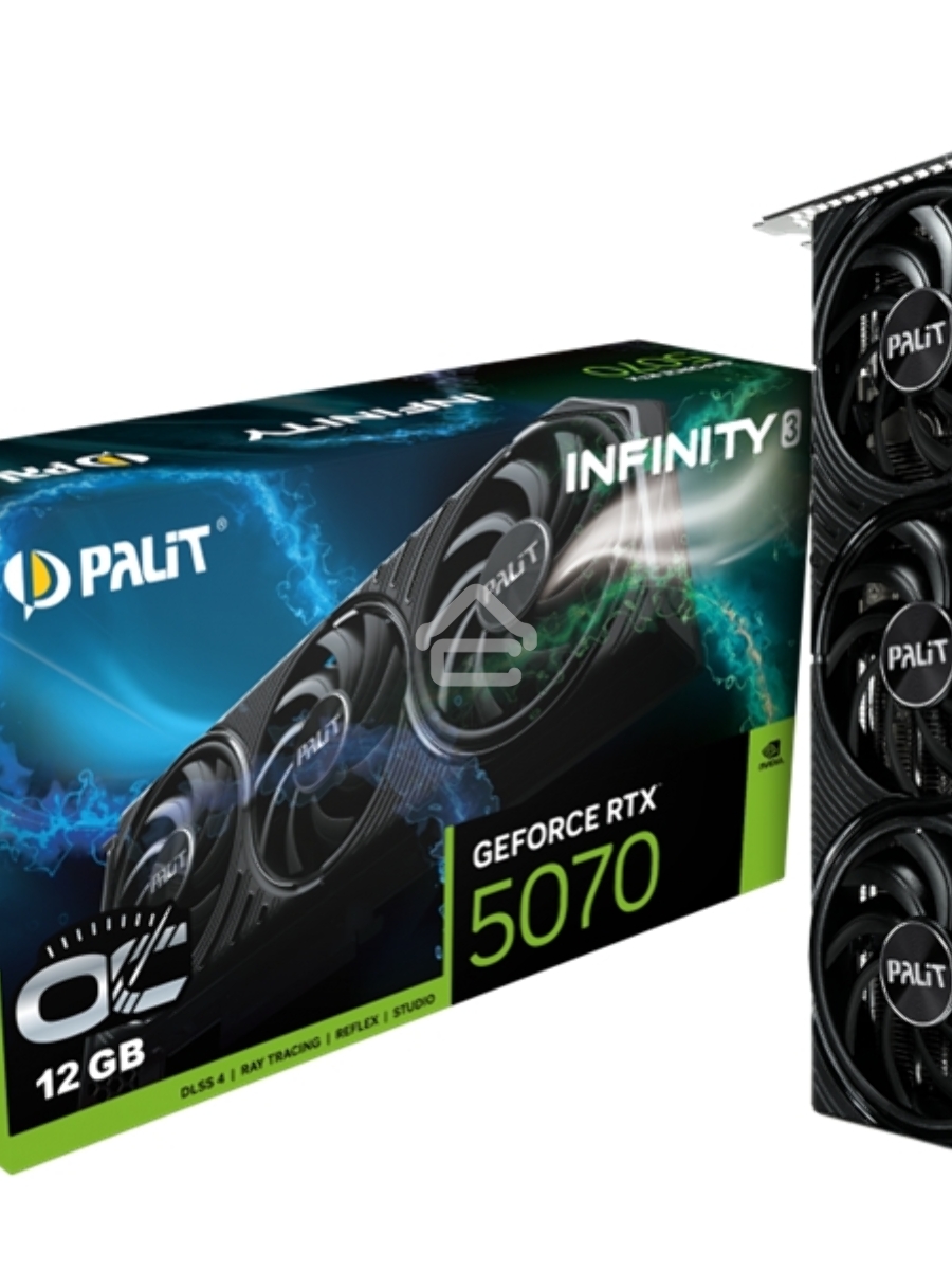 Видеокарта Palit RTX5070 INFINITY 3 OC 12GB GDDR7 192bit 3-DP HDMI