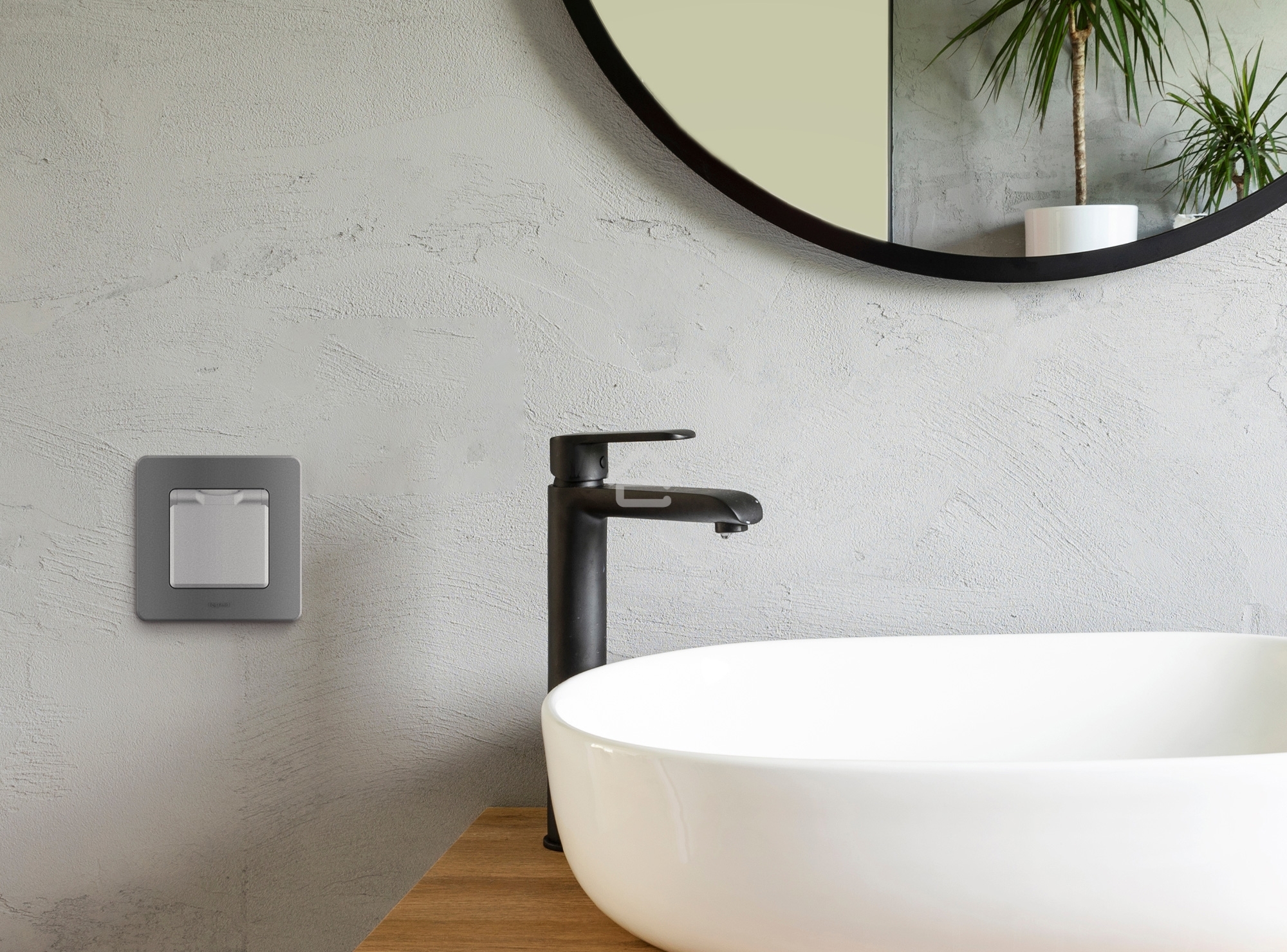 Рамка 1 пост. дымчатый Inspiria