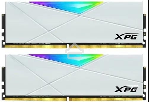 Оперативная память XPG Spectrix D50 RGB, 32GB (2x16GB), DDR4, 3600MHz, CL18, UDIMM, RGB, с радиатором, белый