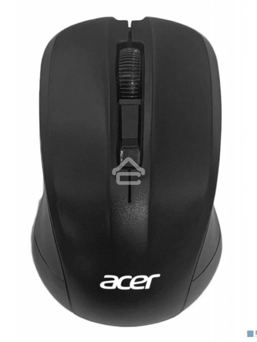 Мышь беспроводная Acer OMR010 черный, 1200 dpi, радиоканал, USB, кнопки - 3