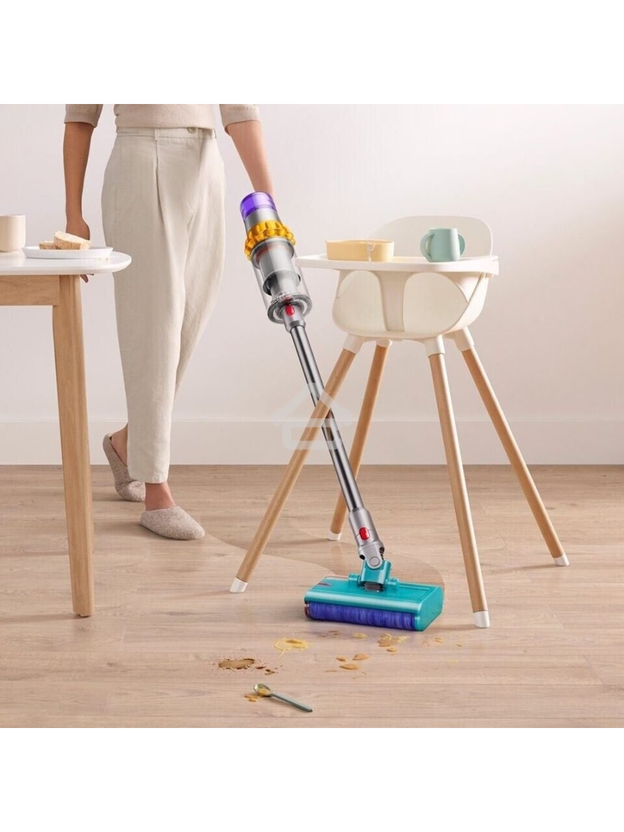 Пылесос вертикальный Dyson V15s Detect Submarine (448798-01) серый, питание от аккумулятора, 240 Вт, уборка влажная/сухая, пылесборник 0,76 л, работа от АКБ max 60 мин.