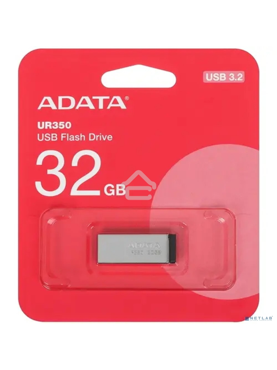 Флеш диск ADATA USB3.2 32G BLACK UR350-32G-RSR/BK