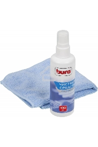 Чистящий набор (салфетки + гель) Buro BU-S/MF (салфетка и спрей) для экранов и оптики блистер 100мл