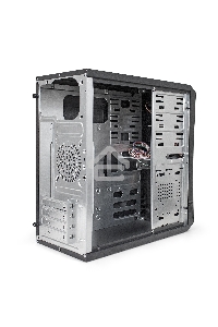Компьютерный корпус Exegate EX284019RUS Minitower BA-201 Black, mATX, <AA450, 80mm>, 2*USB, Audio