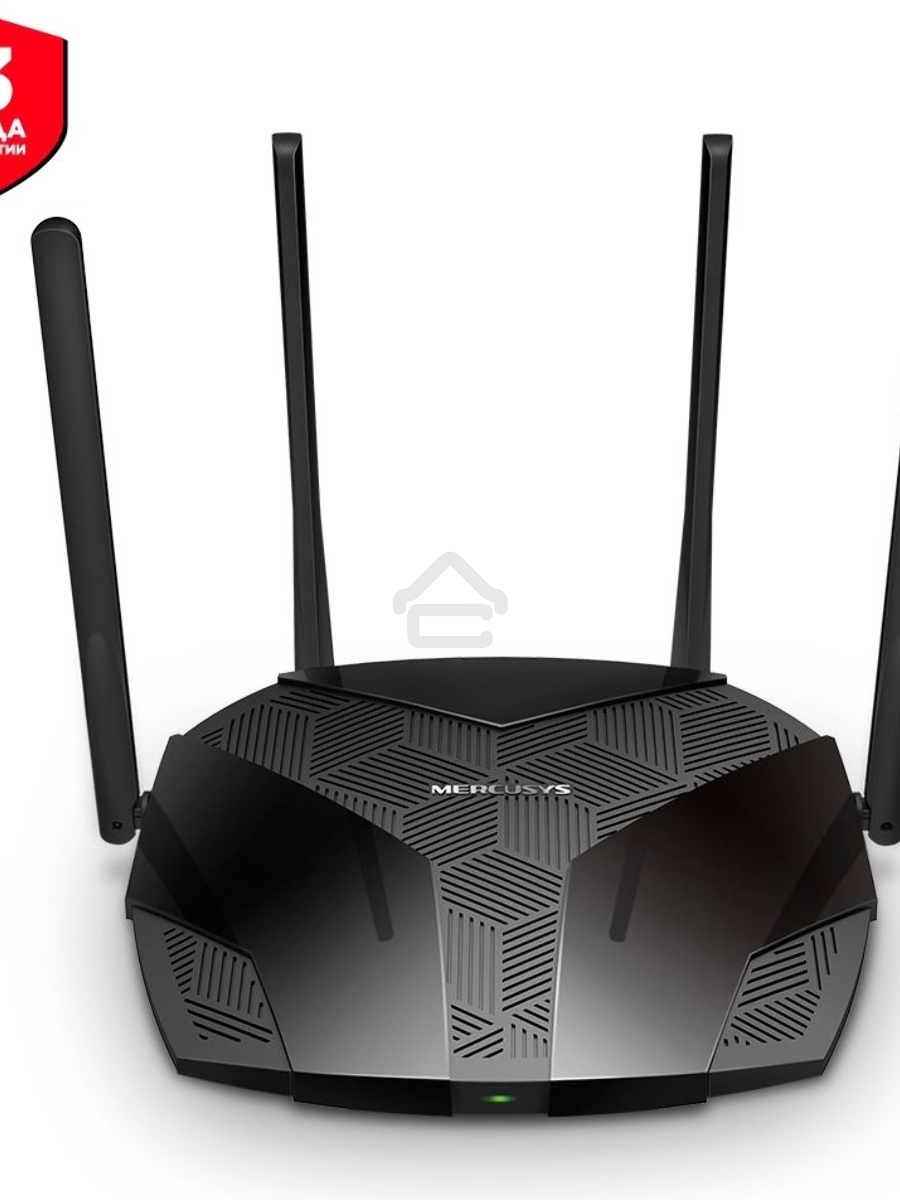 Роутер Mercusys MR70X AX1800 Dual-Band WiFi 6 Router, 574 Mbps at 2.4 GHz + 1201 Mbps at 5 GHz,4× Fixed External Antennas, 3× Gigabit LAN Ports, 1× Gigabit WAN Port, 1024-QAM, OFDMA, Router/Access Point Mode, MU-MIMO, WPA3, TWT, BSS Color