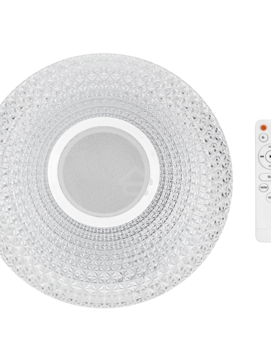 Светильник настенно-потолочный Rexant Satori Melody 2700-6500 K RGB Bluetooth Sound с пультом и APP LED