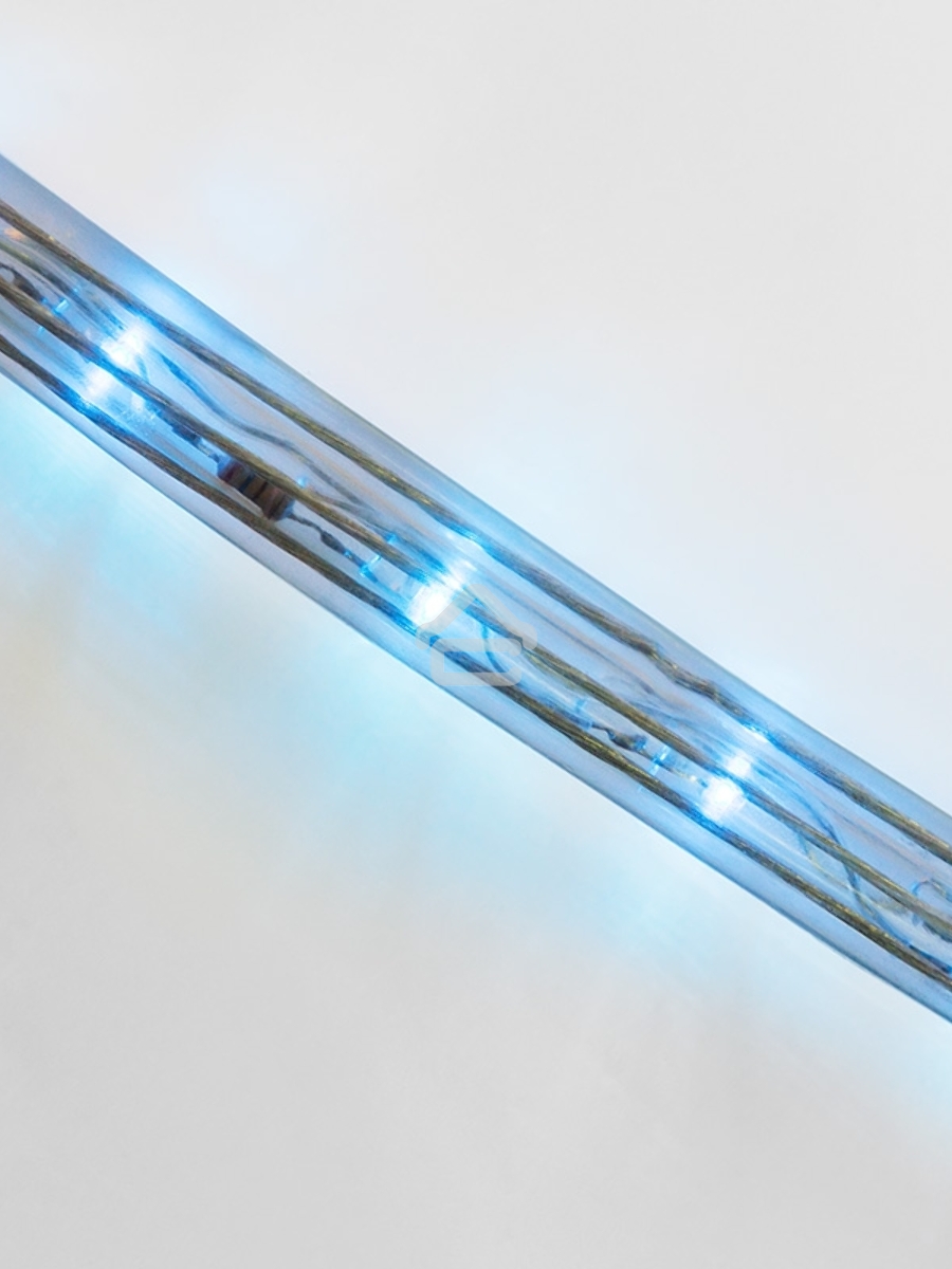 Дюралайт LED, постоянное свечение (2W) - синий, 24 LED/м, Ø10мм, бухта 100м