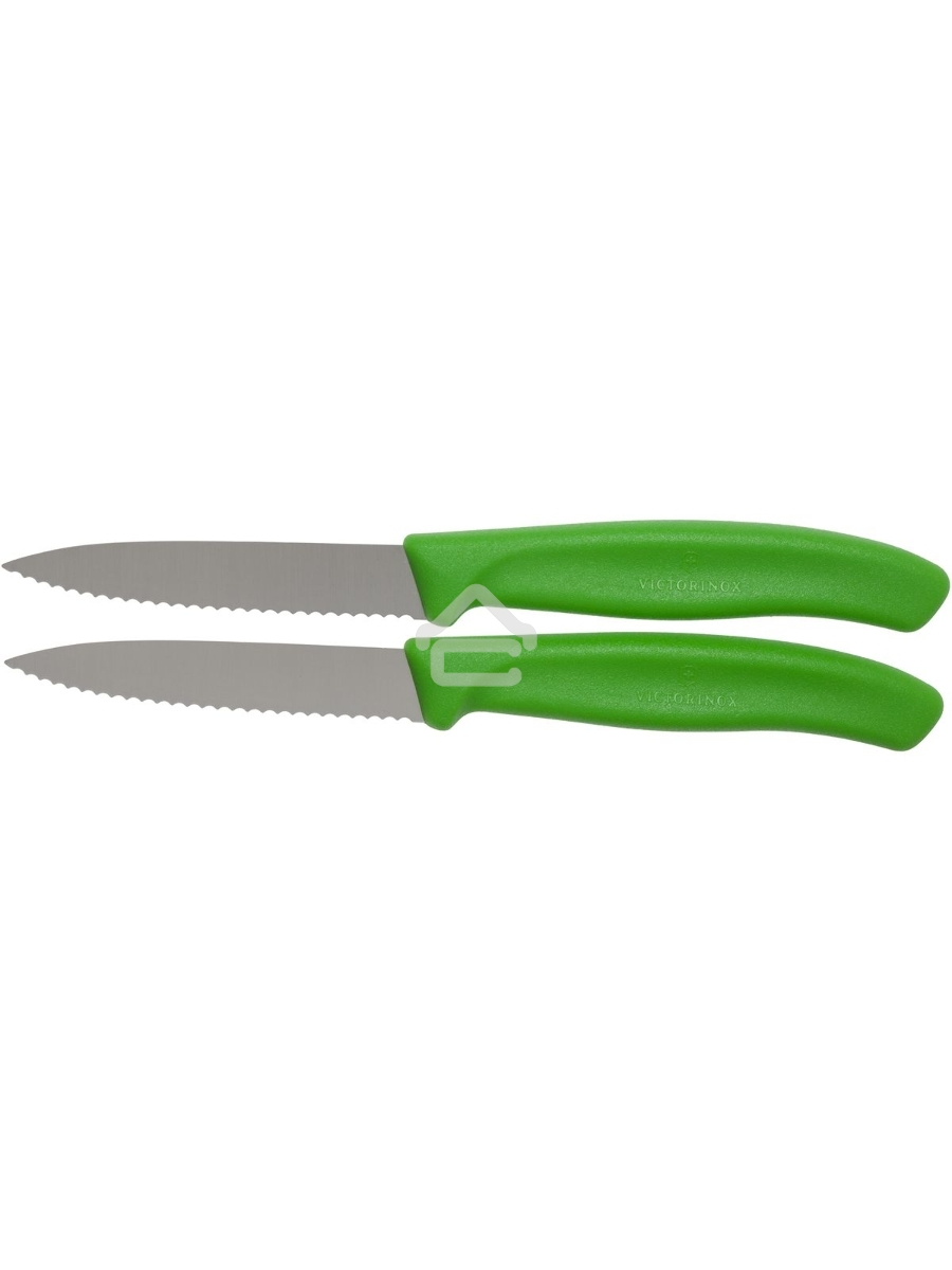 Набор ножей кухон. Victorinox Swiss Classic (6.7636.L114B) компл.:2шт салатовый блистер