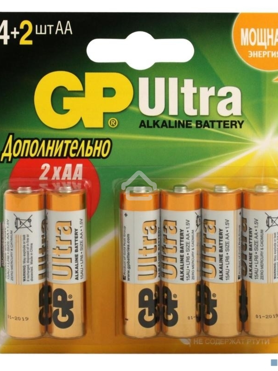 Аккумулятор GP 15AU4/2-CR6 Ultra 72/720(6 шт. в уп-ке)