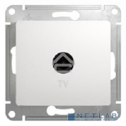 Механизм розетки TV 1-м СП Glossa 1DB бел. SchE GSL000191