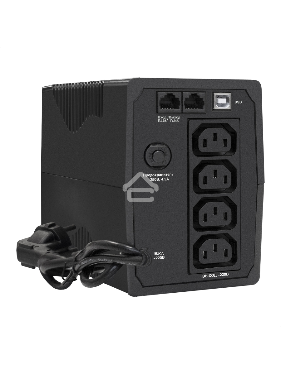 Источник бесперебойного питания ExeGate EP285579RUS SpecialPro Smart LLB-600.LCD.AVR.C13.RJ.USB <600VA/360W, LCD, AVR, 4*IEC-C13, RJ45/11, USB, Black>