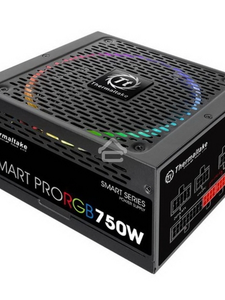 Блок питания Thermaltake Smart Pro RGB (PS-SPR-0750FPCBEU-R), 750Вт, 80 PLUS Bronze, 140мм, модульный, черный