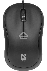 Мышь проводная Defender Patch MS-759 черный, 1000 dpi, USB, кнопки - 3