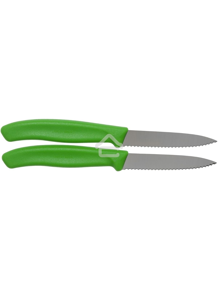 Набор ножей кухон. Victorinox Swiss Classic (6.7636.L114B) компл.:2шт салатовый блистер