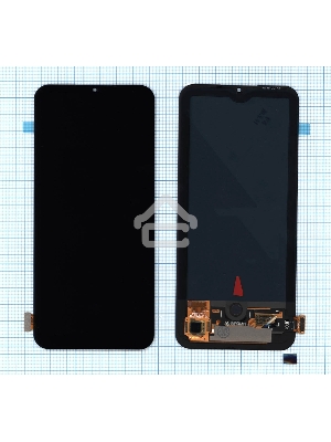 Дисплей для Xiaomi Mi10 Lite в сборе с тачскрином (OLED) черный