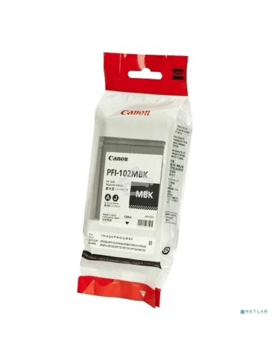 Картридж струйный Canon PFI-102MBk (0894B001) матовый черный, 130 мл., для iPF500/600/700