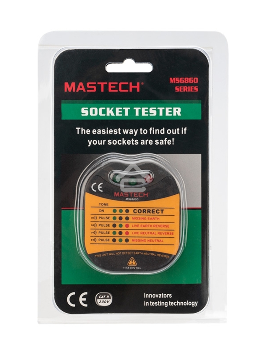 Тестер розеток MS6860D MASTECH