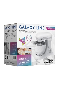 Миксер Galaxy Line GL 2230, белый, планетарный, 700 Вт, 12 скоростей