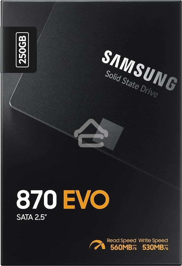 Накопитель SSD Samsung 870 EVO, 250Gb, SATA III, 2.5