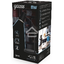 Светильник настольный Gauss Qplus модель GTL603 8W 600lm 4000K 170-265V черный диммируемый LED 1/8