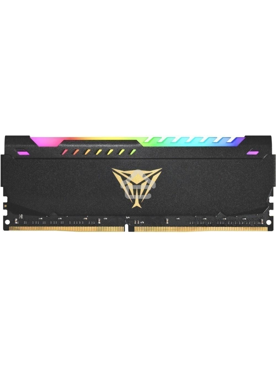 Оперативная память Patriot Viper Steel, DDR4, 32GB (1x32GB), 3200MHz, CL18, DIMM, с радиатором, RGB, черный