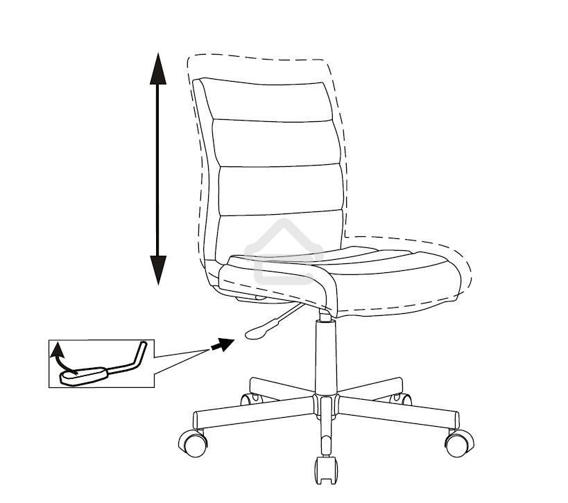 Кресло компьютерное Бюрократ CH-320M белый эко.кожа крестов. металл черный пластик черный