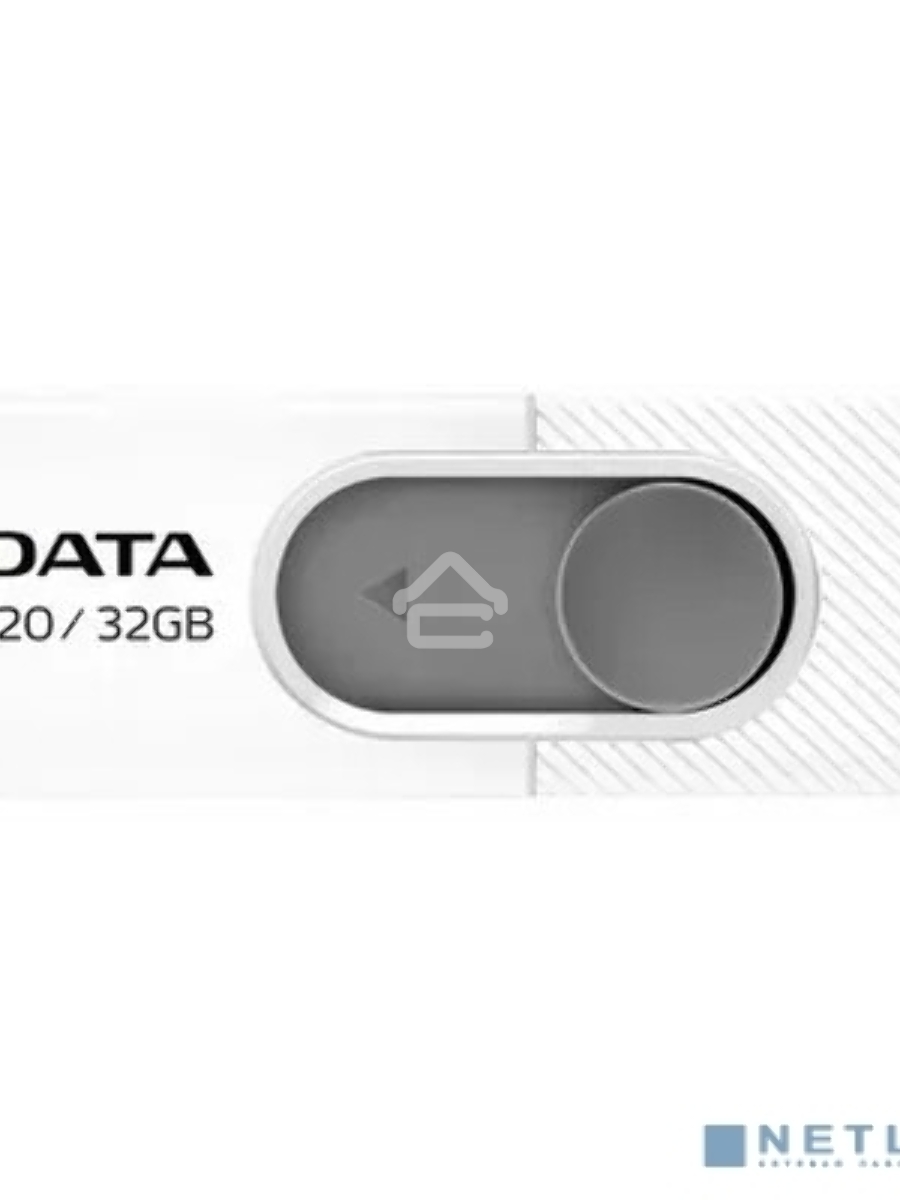 Флеш диск 32GB ADATA UV220, USB 2.0, белый/серый