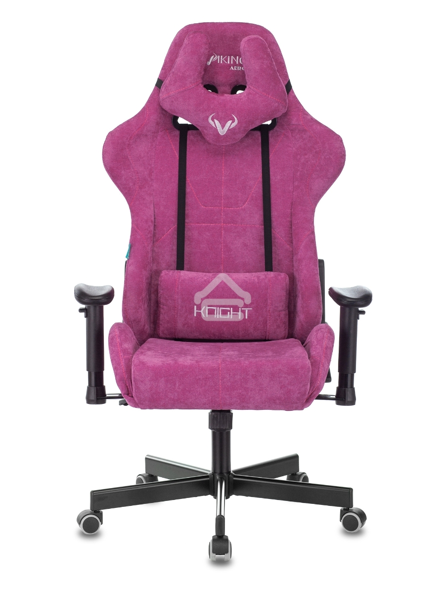 Кресло игровое Бюрократ VIKING KNIGHT LT15 FABRIC малиновый крестовина металл/пластик