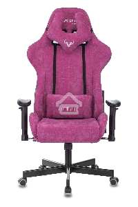 Кресло игровое Бюрократ VIKING KNIGHT LT15 FABRIC малиновый крестовина металл/пластик