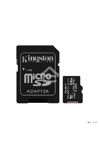 Флеш карта microSDHC 64GB microSDXC Class10 Kingston <SDCS2/64GB> Class10 UHS-I Canvas Select up to 100MB/s с адапт.