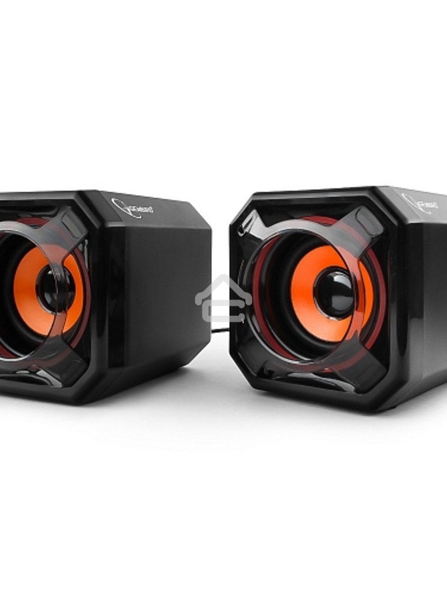 Акустич. система 2.0 Gembird SPK-405, пассив. излучатели, черный, 5 Вт, рег. громкости USB-питание					