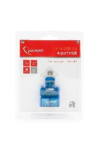 Контроллер GEMBIRD  HUB USB2.0 Mini 4-port UHB-CN224