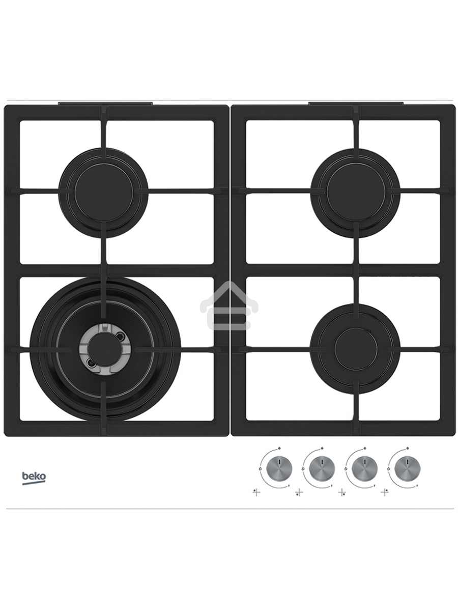 Встраиваемая газовая варочная поверхность Beko HILW64225SW, Белый